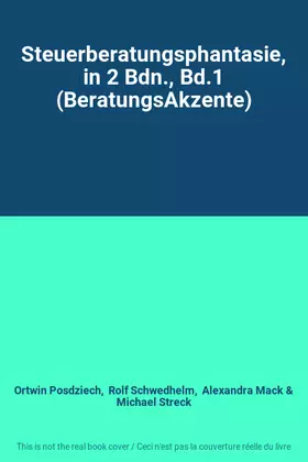 Couverture du produit · Steuerberatungsphantasie, in 2 Bdn., Bd.1 (BeratungsAkzente)