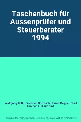 Couverture du produit · Taschenbuch für Aussenprüfer und Steuerberater 1994