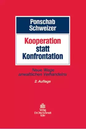 Couverture du produit · Kooperation statt Konfrontation: Verhandeln in der Anwaltspraxis