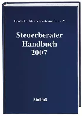 Couverture du produit · Steuerberater Handbuch 2007 (Steuerberater Handbücher)