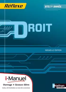 Couverture du produit · DROIT BTS 1 (POC REF) +LICENCE