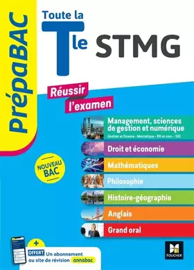Couverture du produit · PREPABAC - Toute la terminale STMG - Contrôle continu et épreuves finales - Révision 2026