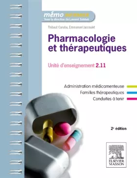 Couverture du produit · Pharmacologie et thérapeutiques: UE 2.11 - Semestres 1, 3 et 5
