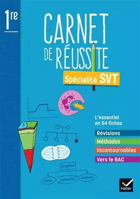 Couverture du produit · Mon carnet de réussite SVT 1re - Ed 2022 - Carnet élève
