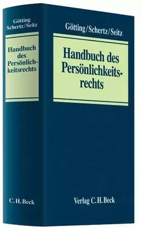 Couverture du produit · Handbuch des Persönlichkeitsrechts