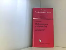 Couverture du produit · Marktzugang von Auslandsbanken: Unter Berücksichtigung der neuen Regeln des GATS