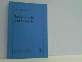 Couverture du produit · Insider-Handel und Strafrecht