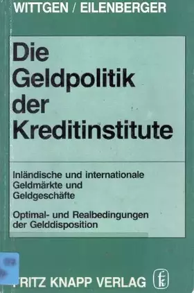 Couverture du produit · Die Geldpolitik der Kreditinstitute