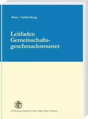 Couverture du produit · Leitfaden Gemeinschaftsgeschmacksmuster