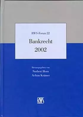 Couverture du produit · Bankrecht 2002 (RWS-Forum)
