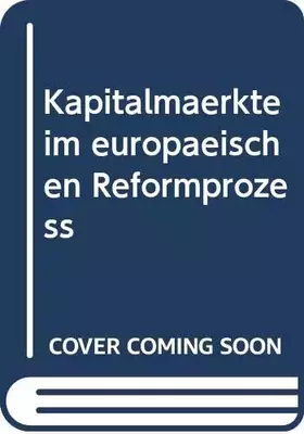 Couverture du produit · Kapitalmärkte im europäischen Reformprozeß