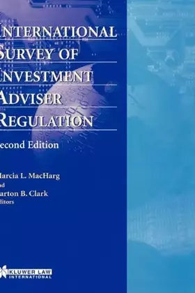 Couverture du produit · International Survey of Investment Adviser Regulation