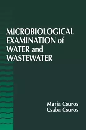 Couverture du produit · Microbiological Examination of Water and Wastewater