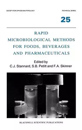 Couverture du produit · Rapid Microbiological Methods for Foods, Beverages and Pharmaceuticals (Society for Applied Bacteriology)