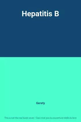 Couverture du produit · Hepatitis B