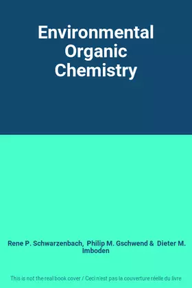 Couverture du produit · Environmental Organic Chemistry