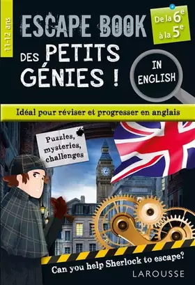 Couverture du produit · Escape book des petits génies in english de la 6e à la 5e