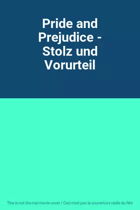 Couverture du produit · Pride and Prejudice - Stolz und Vorurteil