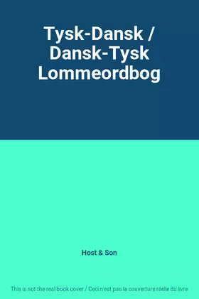 Couverture du produit · Tysk-Dansk / Dansk-Tysk Lommeordbog