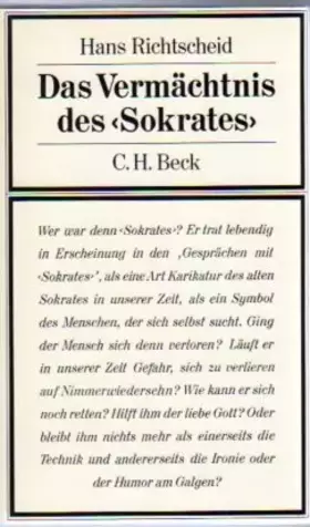 Couverture du produit · Das Vermächtnis des Sokrates