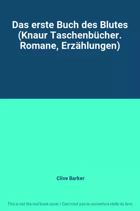 Couverture du produit · Das erste Buch des Blutes (Knaur Taschenbücher. Romane, Erzählungen)