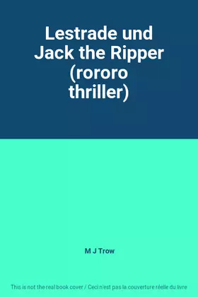 Couverture du produit · Lestrade und Jack the Ripper (rororo thriller)