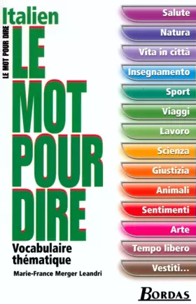 Couverture du produit · Le Mot pour dire Italien