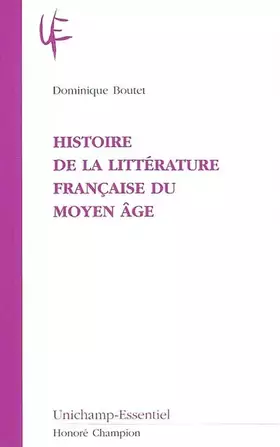 Couverture du produit · Histoire de la littérature française du Moyen Age