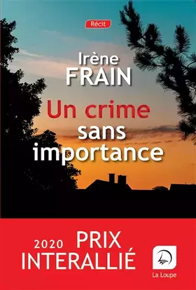 Couverture du produit · Un crime sans importance