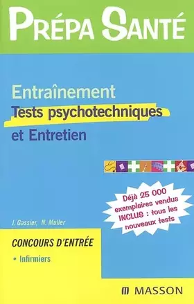 Couverture du produit · Entraînement : Tests psychotechniques et entretien