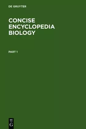 Couverture du produit · Concise Encyclopedia Biology: 7.000 entries