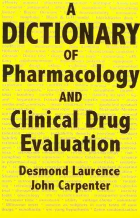 Couverture du produit · A Dictionary Of Pharmacology And Clinical Drug Evaluation