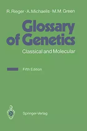 Couverture du produit · Glossary of Genetics: Classical and Molecular
