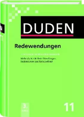 Couverture du produit · Redewendungen: Wörterbuch der deutschen Idiomatik (Duden - Deutsche Sprache in 12 Bänden)