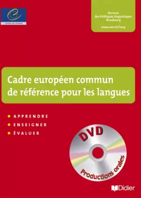 Couverture du produit · Cadre européen commun de référence pour les langues : apprendre, enseigner, évaluer (1DVD)