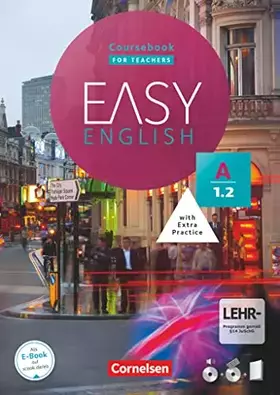 Couverture du produit · Easy English - A1: Band 2: Kursbuch - Fassung für Kursleitende - Mit Audio-CDs, Phrasebook, Aussprachetrainer und Video-DVD