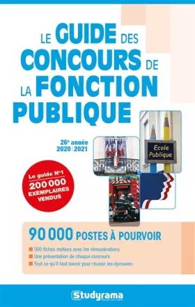 Couverture du produit · Le guide des concours de la fonction publique: 26e année 2020 2021