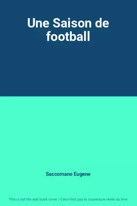 Couverture du produit · Une Saison de football