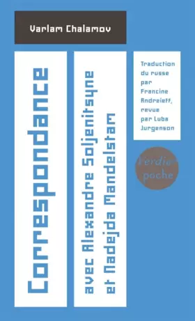 Couverture du produit · Correspondance avec Alexandre Soljenitsyne et Nadejda Mandelstam