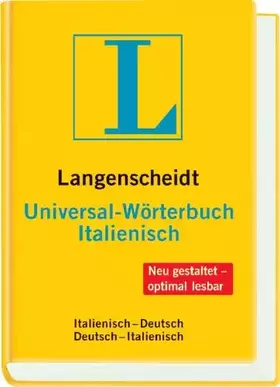 Couverture du produit · Langenscheidt Universal-Wörterbuch Italienisch: Italienisch-Deutsch/Deutsch-Italienisch