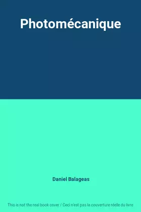 Couverture du produit · Photomécanique