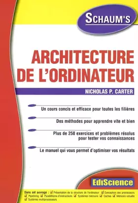 Couverture du produit · Architecture de l'ordinateur