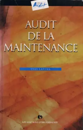 Couverture du produit · Audit de la Maintenance