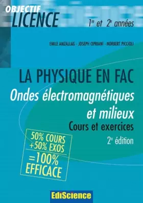 Couverture du produit · Ondes électromagnétiques et milieux - 2ème édition - Cours et exercices corrigés