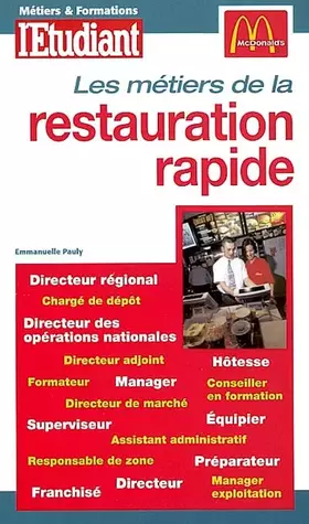 Couverture du produit · Les métiers de la restauration rapide