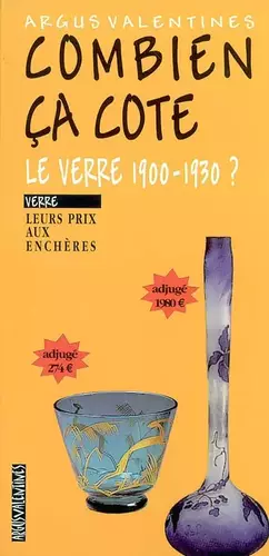 Couverture du produit · Combien ça cote : Le verre, 1900-1930
