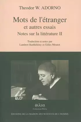 Couverture du produit · Mots de l'étranger et autres essais : Notes sur la littérature II
