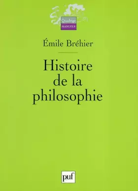 Couverture du produit · Histoire de la philosophie