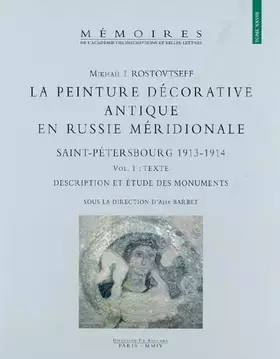 Couverture du produit · La peinture décorative antique en Russie méridionale: Saint-Pétersbourg 1913-1914, 2 volumes