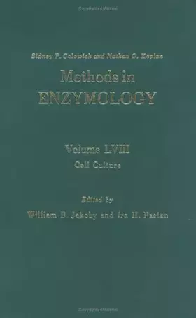 Couverture du produit · Cell Culture (Volume 58) (Methods in Enzymology, Volume 58)